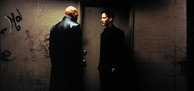 Morpheus, Neo, and a Door