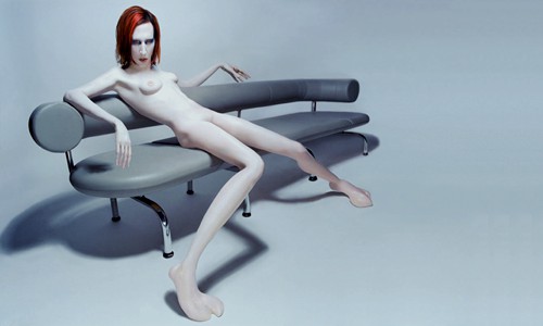 Marilyn Manson in recline